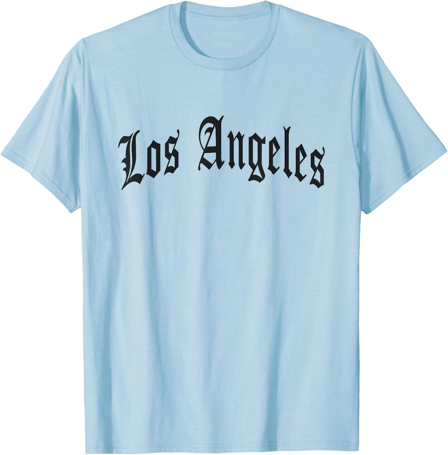Los Angeles , White T-Shirt - T-Shirt | Light Blue