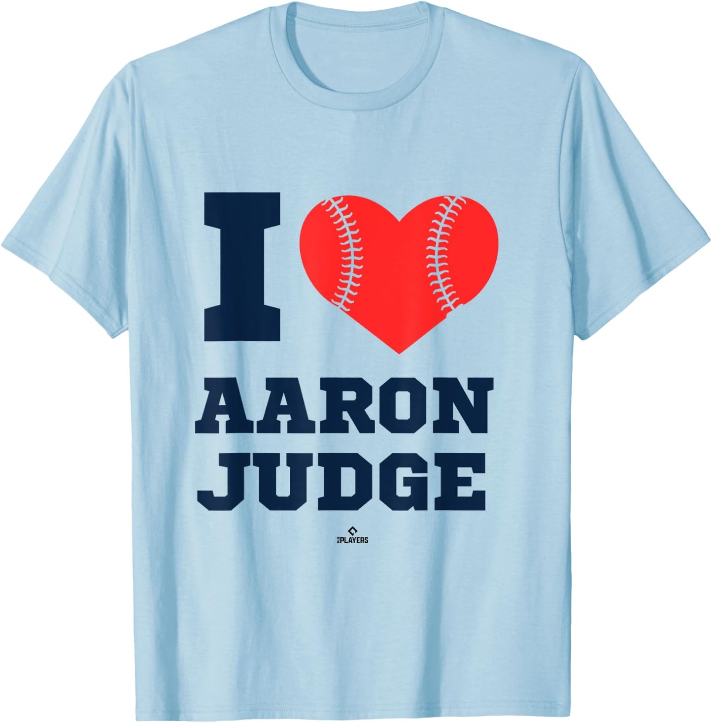 Aaron Judge | New York Baseball Player | MLBAJUD6001 T-Shirt - T-Shirt | Light Blue