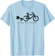 Lächeln statt hecheln Motiv für Radfahrer, E-Biker, EMTB T-Shirt - T-Shirt | Light Blue