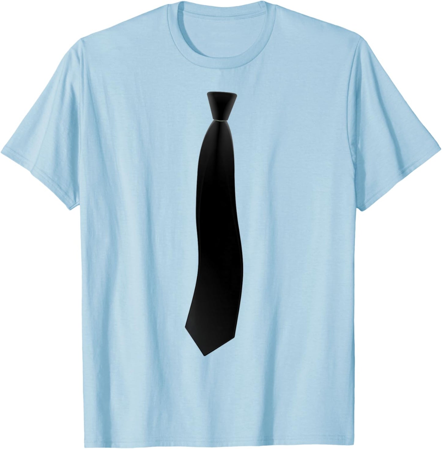 Black Tie Funny Suit Costume Boys , White T-Shirt - T-Shirt | Light Blue