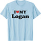 I Love My Logan T-Shirt - T-Shirt | Light Blue
