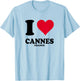 I Love Cannes , white, S T-Shirt - T-Shirt | Light Blue