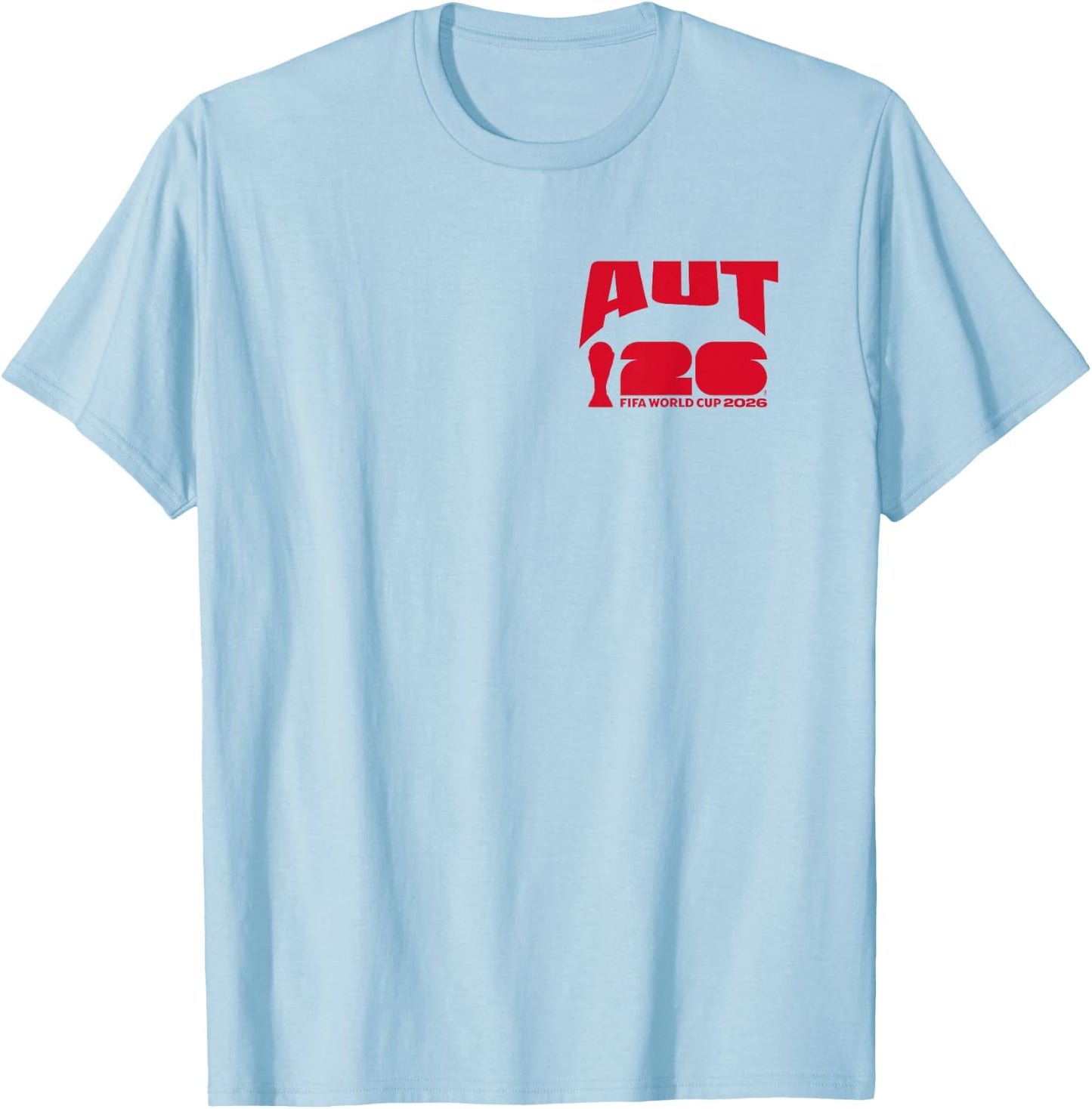 FIFA World CUP26 Österreich Ball im Tor T-Shirt - T-Shirt | Light Blue