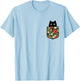 Hawaiian Cat in Pocket Shirt Men Cute Cats Lover T-Shirt - T-Shirt | Light Blue