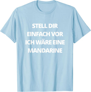 Mandarin Costume for Carnival and Fancy Dress Fruit Mandarin , orange T-Shirt - T-Shirt | Light Blue