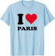 I Love Paris T-Shirt - T-Shirt | Light Blue