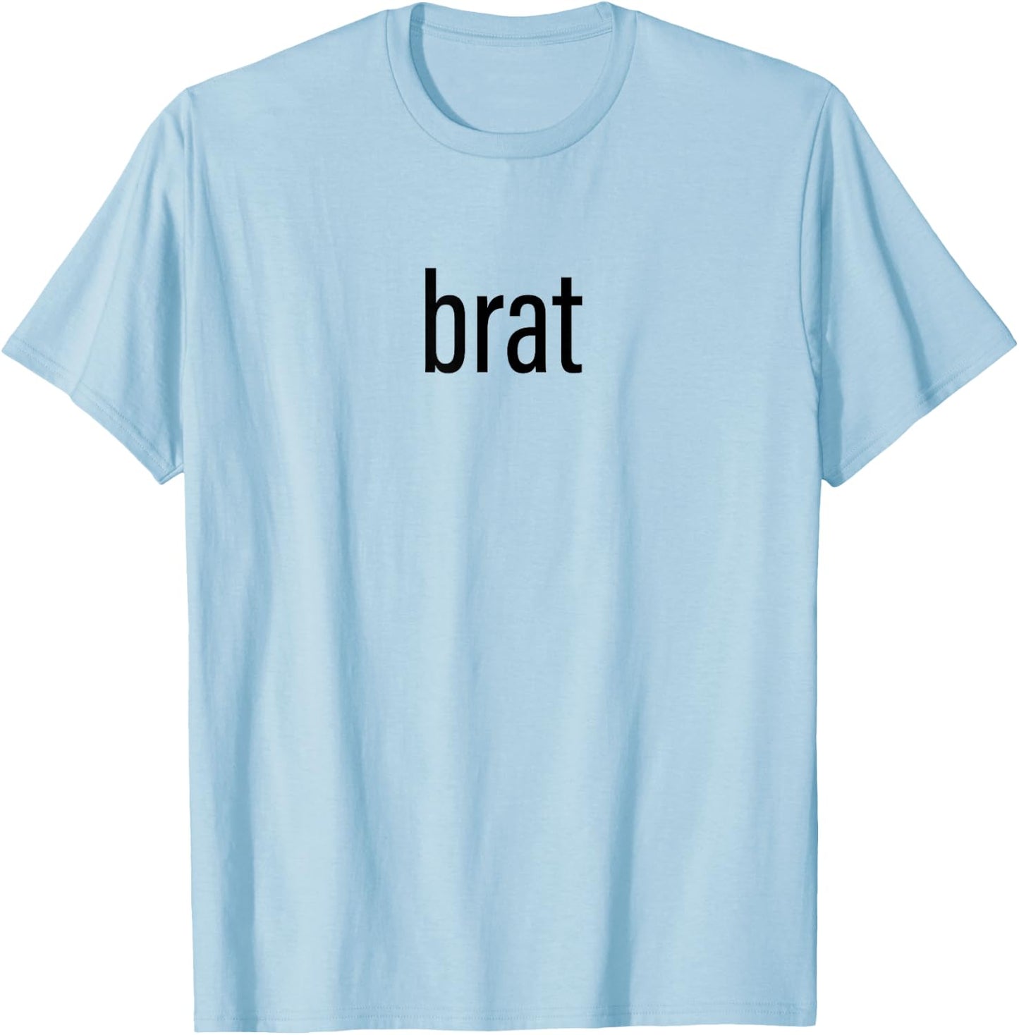 Brat , white, S T-Shirt - T-Shirt | Light Blue