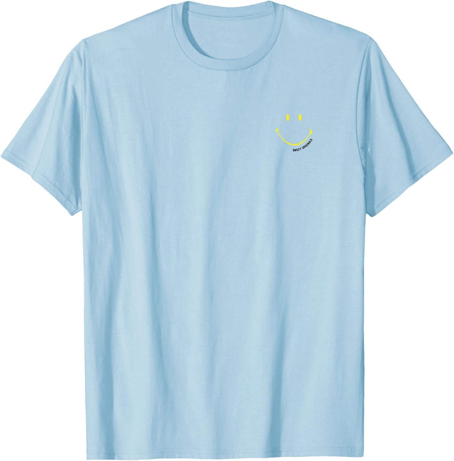 Smiley Originals Big Happy Smile T-Shirt - T-Shirt | Light Blue