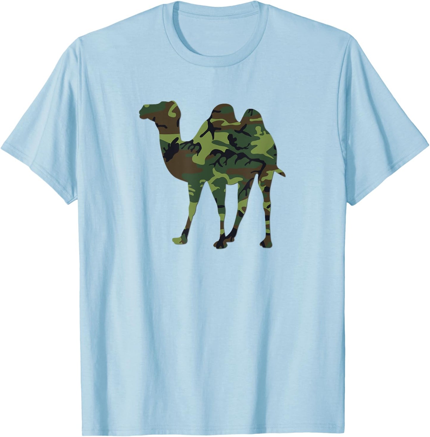 Camelflage Camouflage Funny Camel Flage T-Shirt - T-Shirt | Light Blue