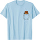 Otter Lovers Cute Funny Otter In Pocket T-Shirt - T-Shirt | Light Blue