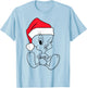 Looney Tunes Christmas Tweety Bird Line Art T-Shirt - T-Shirt | Light Blue