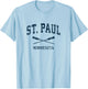 St. Paul Minnesota Vintage Nautical Paddles Sports Oars T-Shirt - T-Shirt | Light Blue