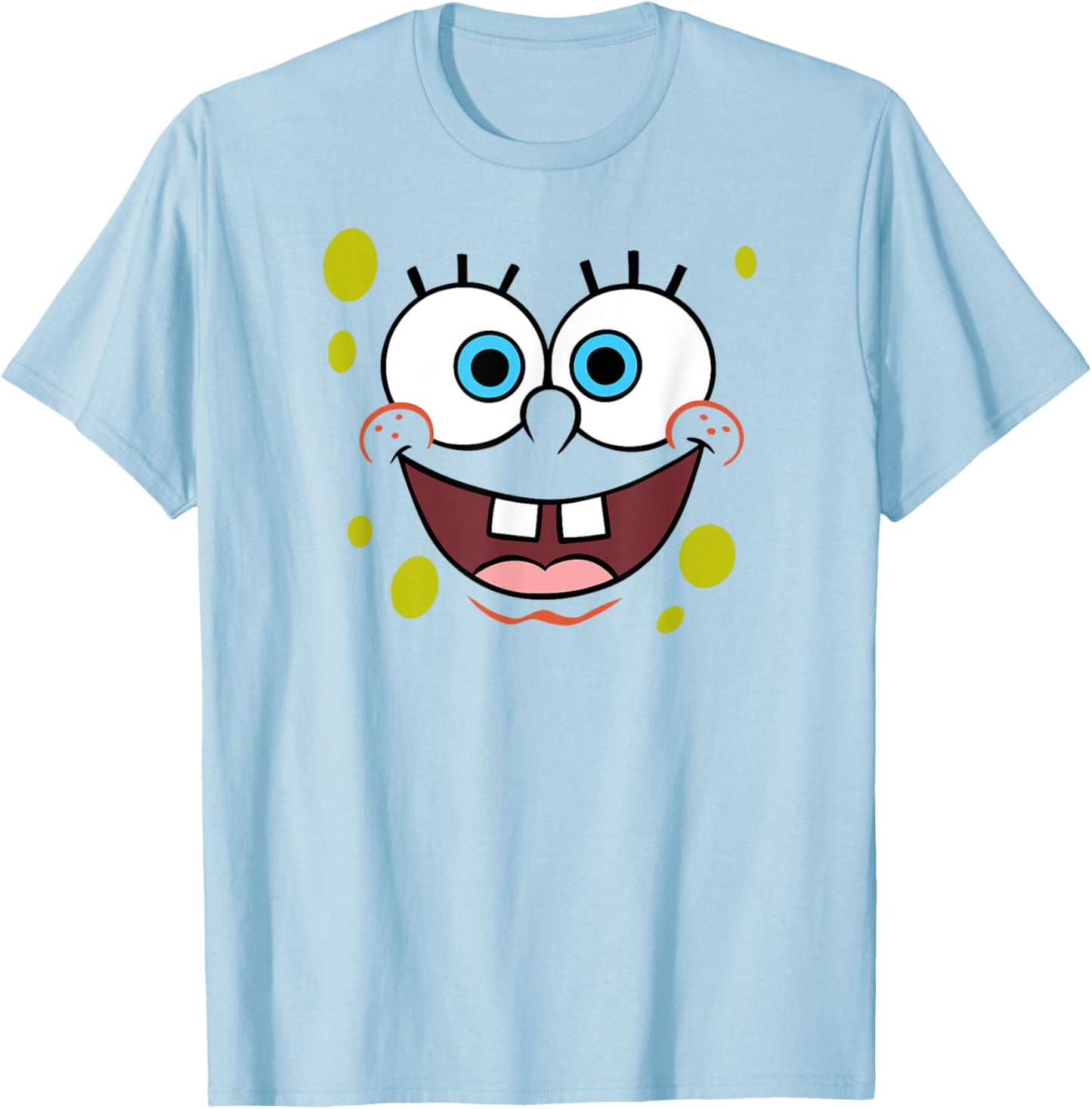 SpongeBob SquarePants Halloween Smiling Big Face Costume T-Shirt - T-Shirt | Light Blue