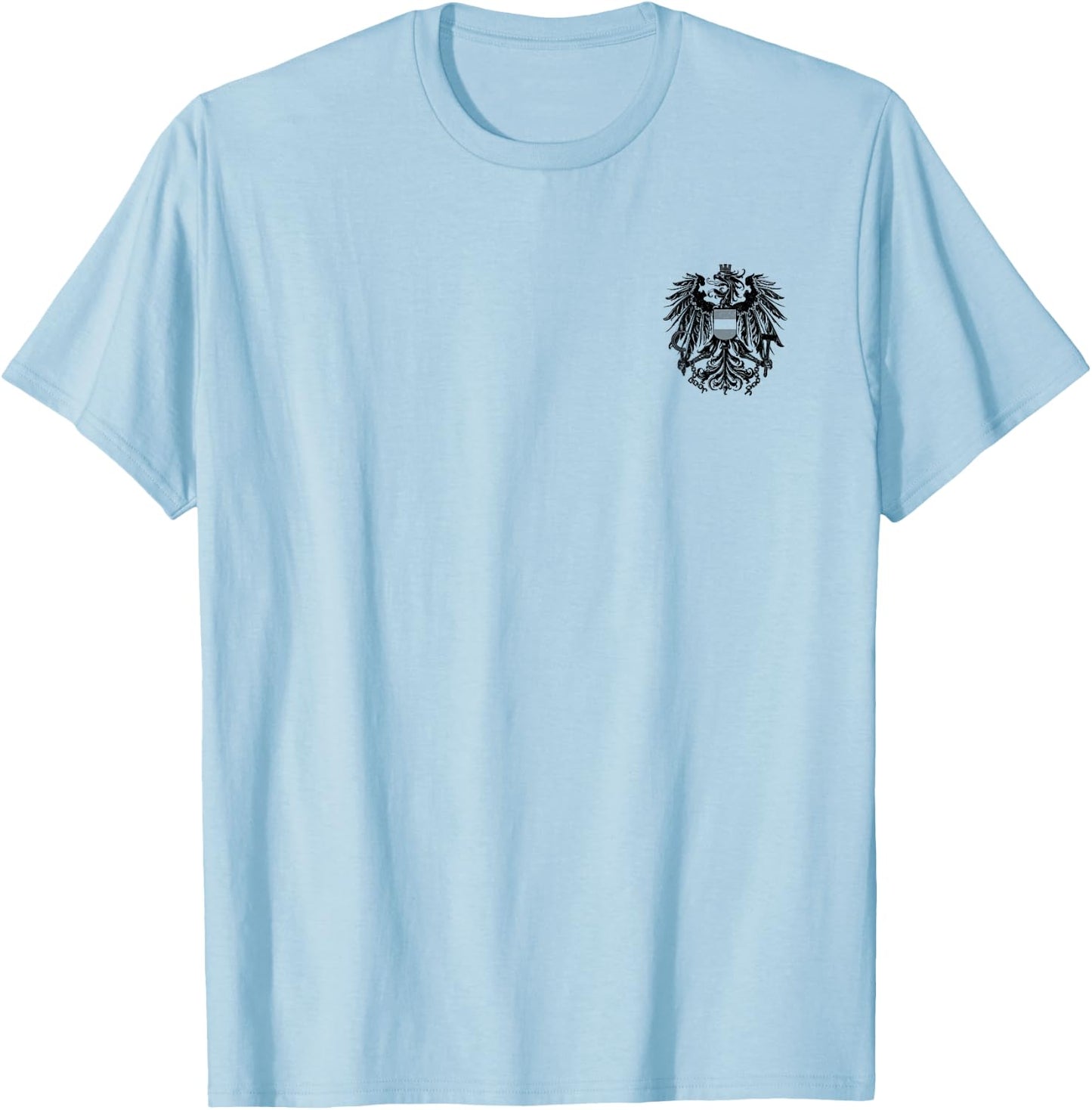 Austria Coat of Arms Austrian Eagle Emblem Symbol Flag T-Shirt - T-Shirt | Light Blue