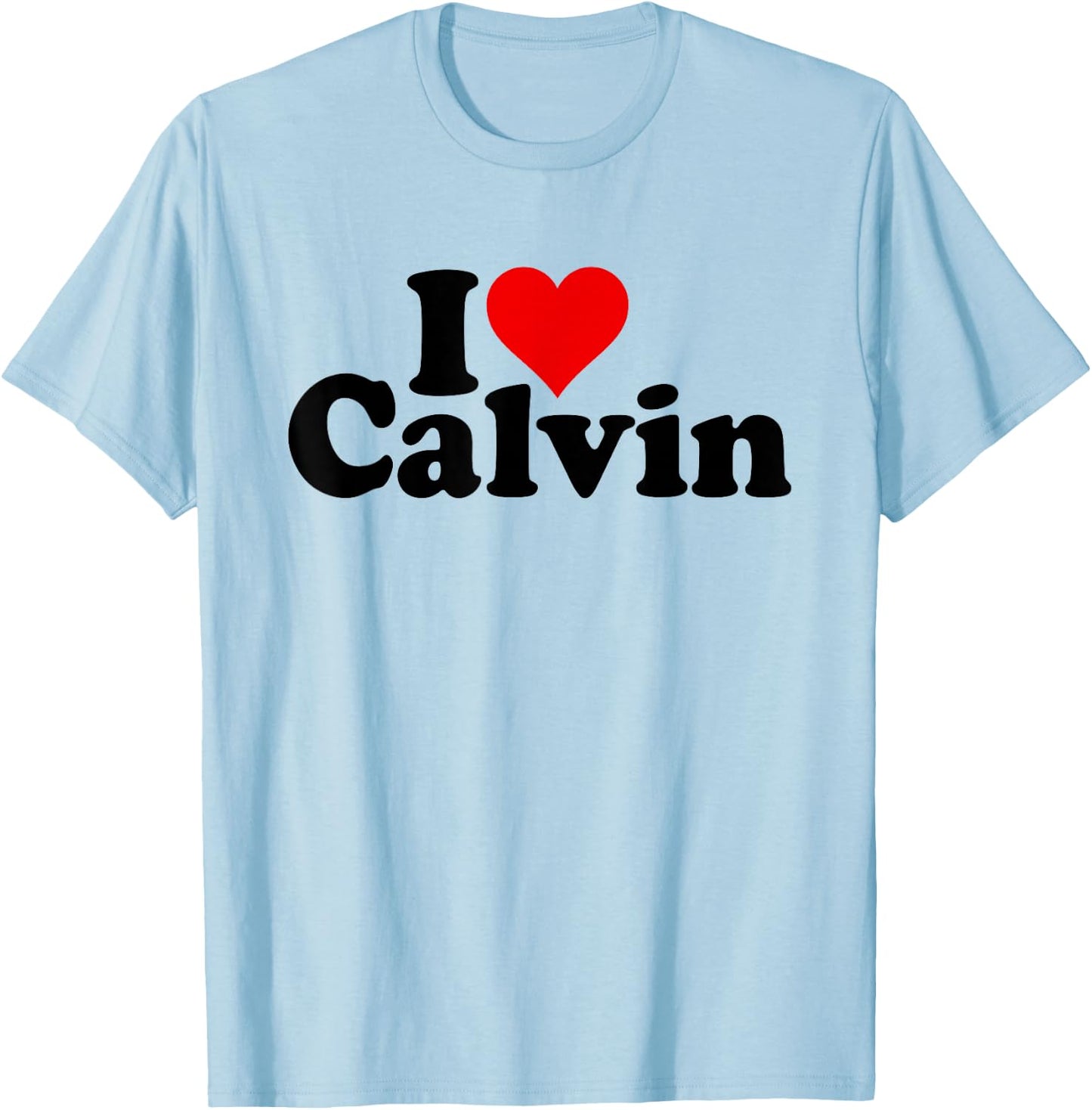 I Love Heart Calvin T-Shirt - T-Shirt | Light Blue
