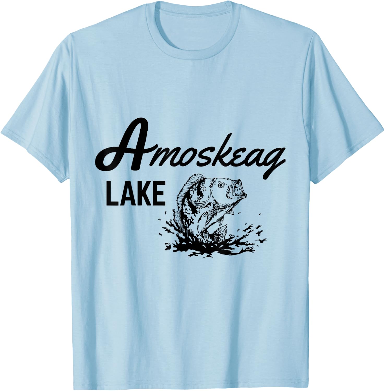 Amoskeag Lake Grown Ups T-Shirt - T-Shirt | Light Blue