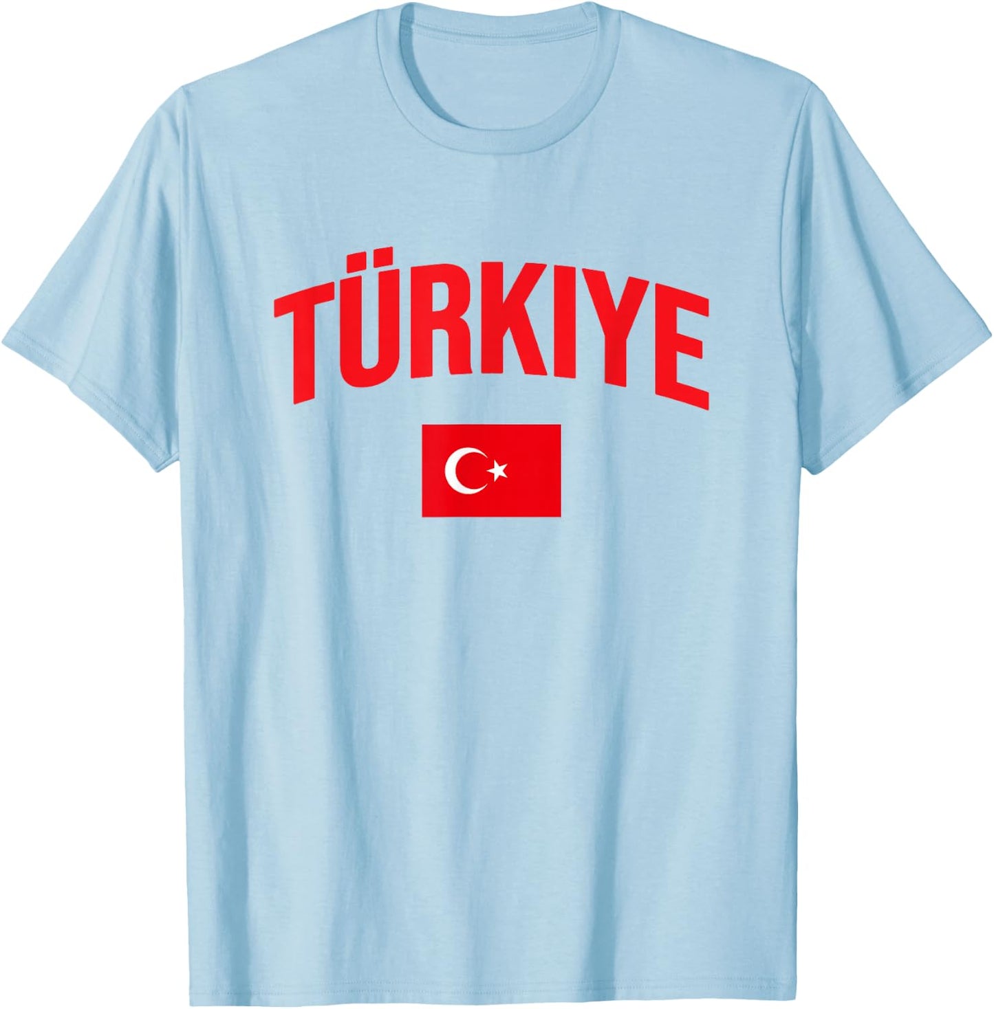 Türkiye - Flag of Turkey - Classic T-Shirt - T-Shirt | Light Blue