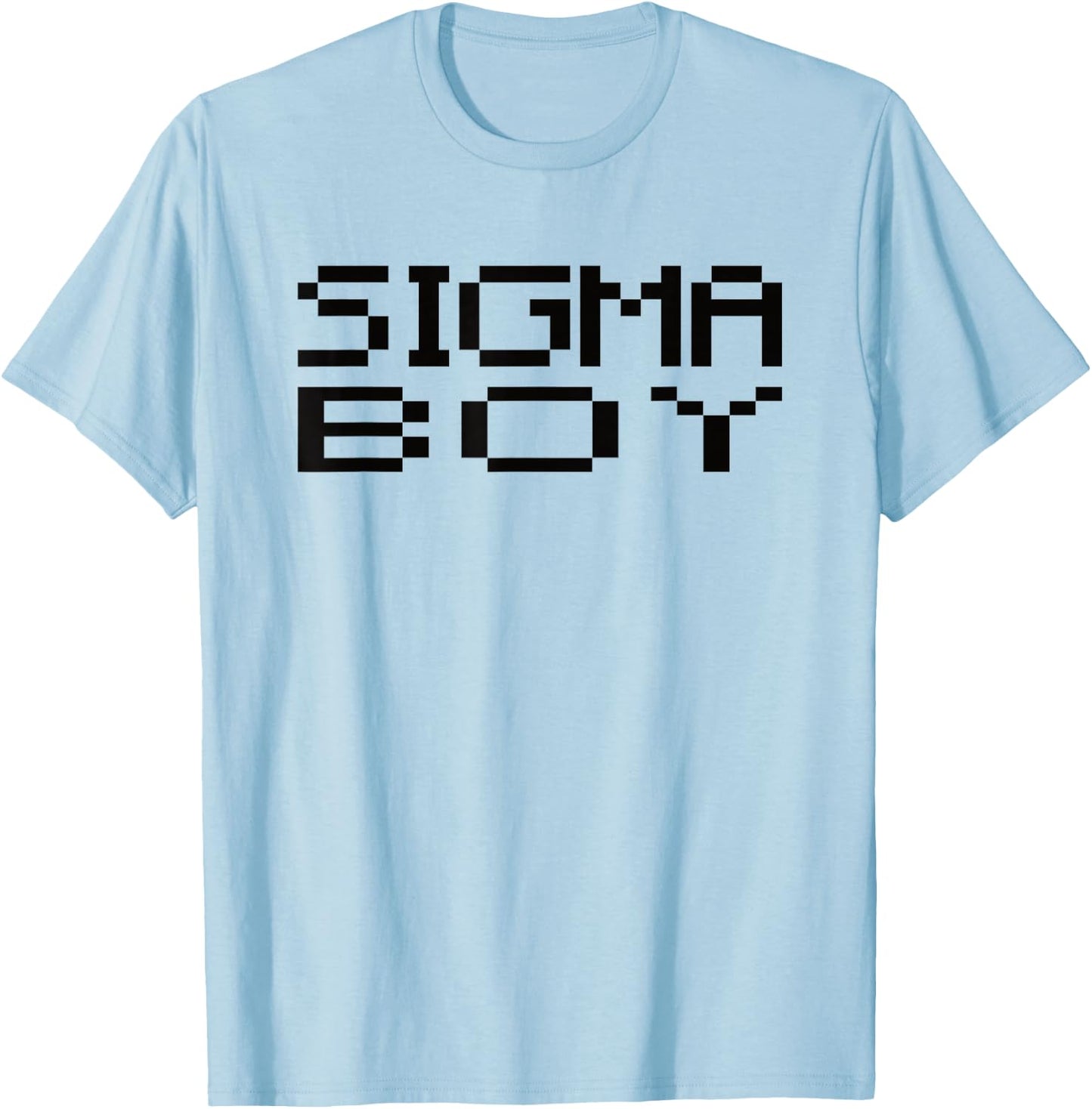 Sigma Boy – Sigma Design Trendy Motivational Men's , grey, S T-Shirt - T-Shirt | Light Blue