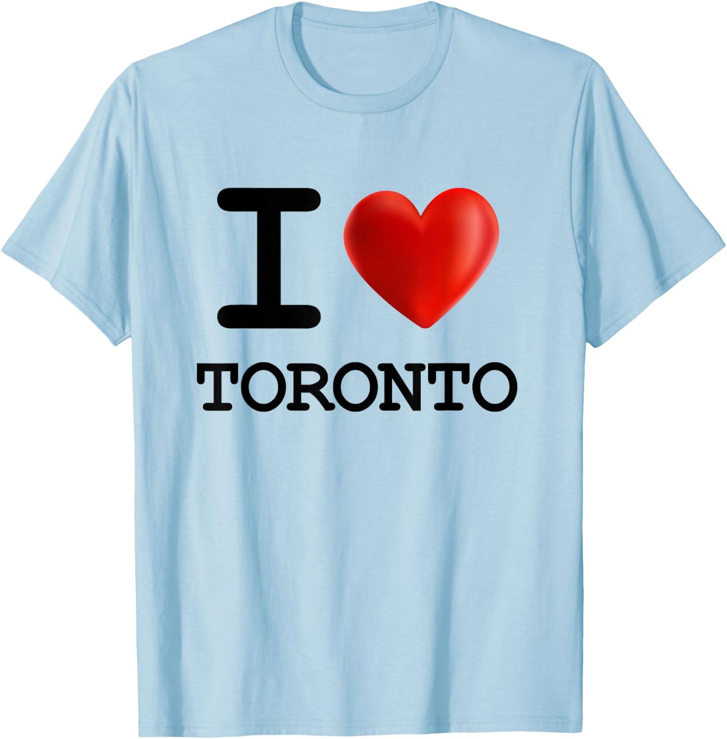 I Love Toronto Souvenir Tourist Heart T-Shirt - T-Shirt | Light Blue