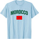 Morocco - Flag of Morocco - Classic T-Shirt - T-Shirt | Light Blue