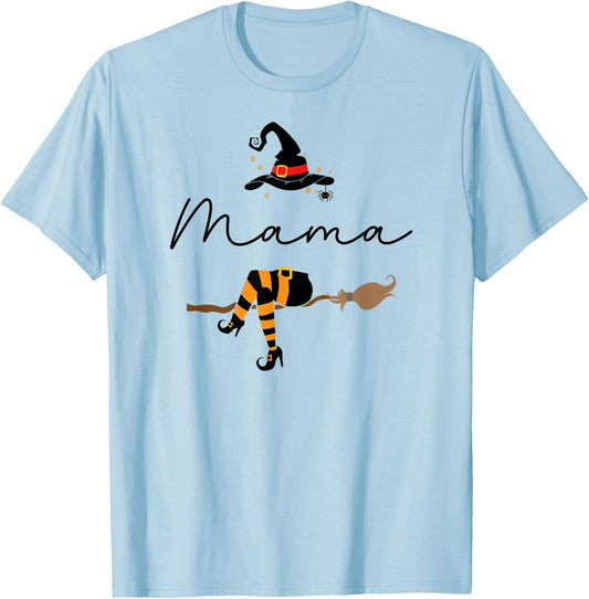 Mama Tocher Partnerlook Mutter Tochter Outfit Halloween Hexe T-Shirt - T-Shirt | Light Blue