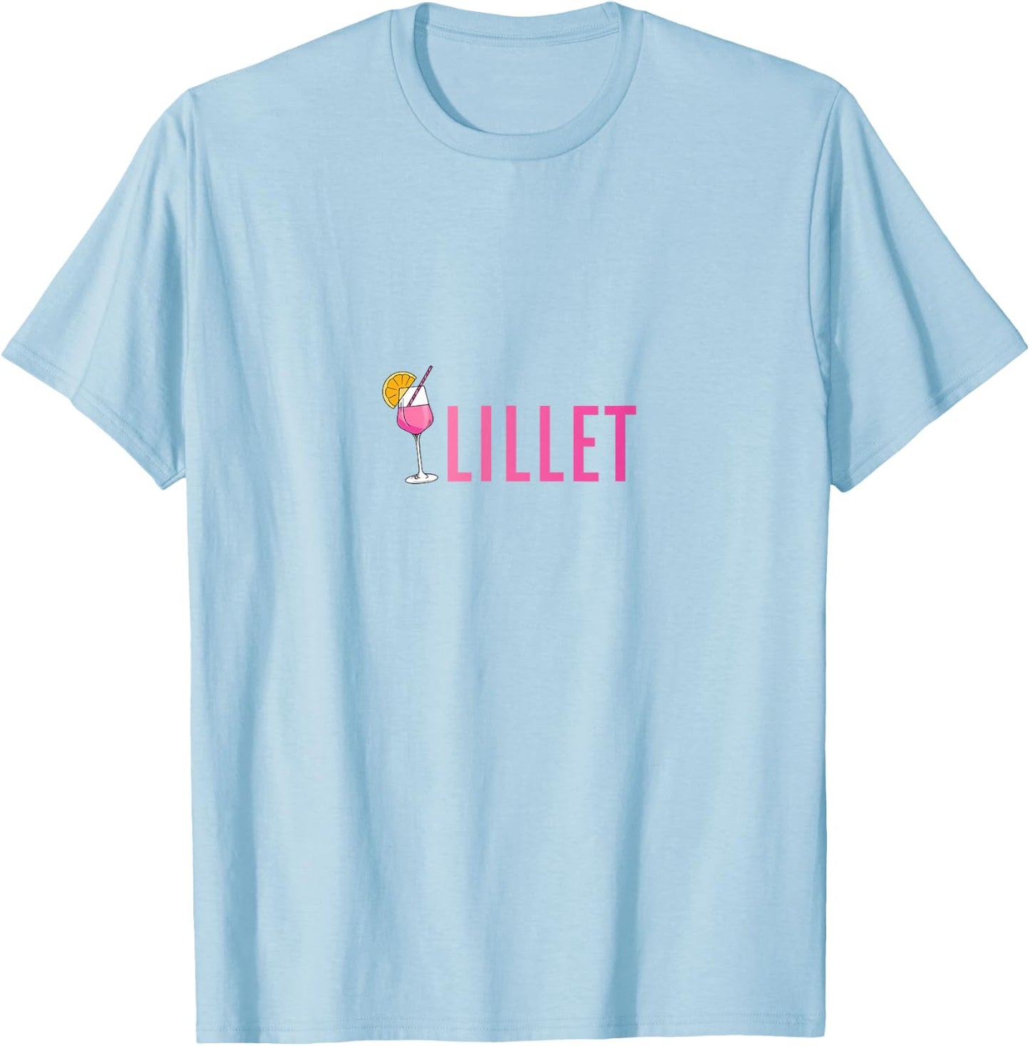 Wein & Lillet Gönner Sommer Alkohol Lillet , Men & Women, Adult, Short Sleeve , White, S, Small T-Shirt - T-Shirt | Light Blue