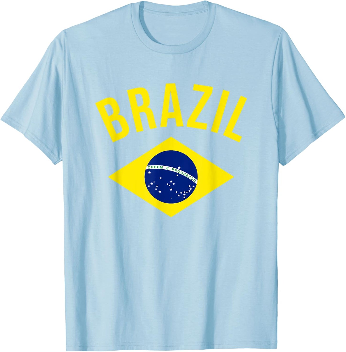 Brazil Brasil fan Brazilian outfit T-Shirt - T-Shirt | Light Blue