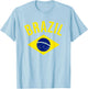 Brazil Brasil fan Brazilian outfit T-Shirt - T-Shirt | Light Blue