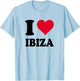 I Love Ibiza , white, S T-Shirt - T-Shirt | Light Blue