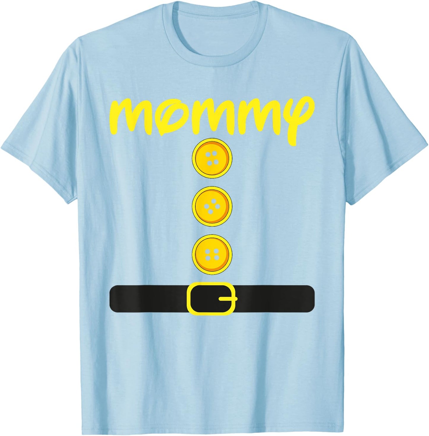 Mommy Dwarf Costume Color Family Matching Dwarf Halloween T-Shirt - T-Shirt | Light Blue