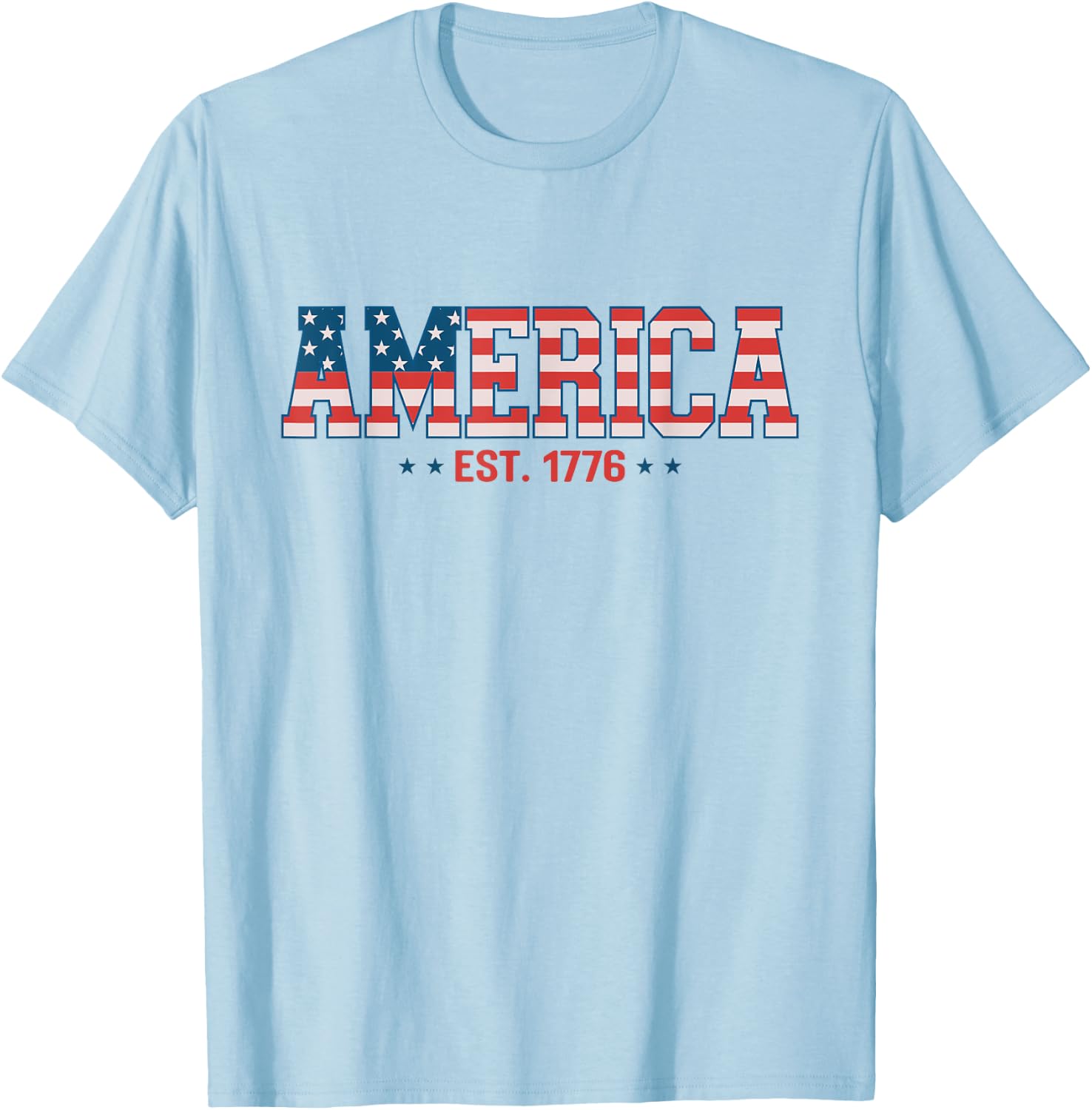 USA Since 1776 Flag American Independence 4th July Patriotic Men T-Shirt - T-Shirt | Light Blue