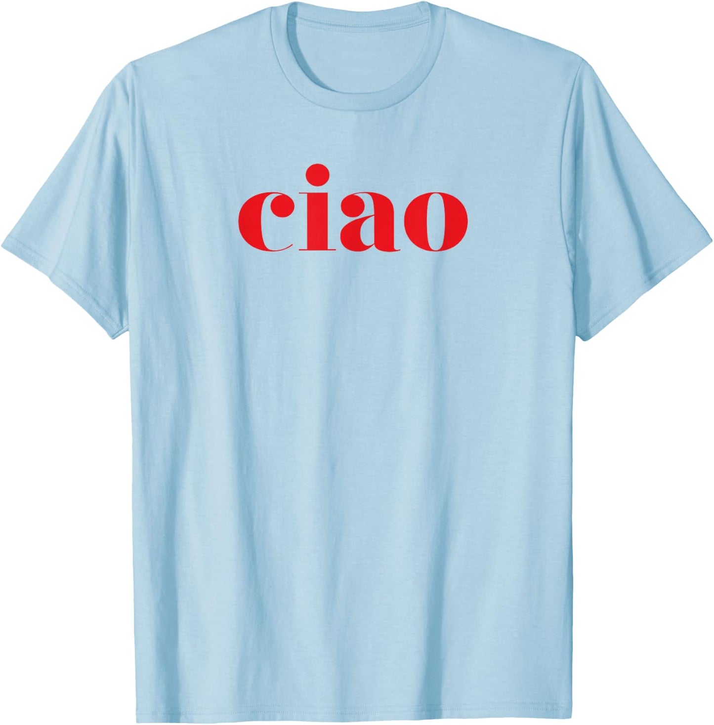 Ciao Nice Italy , White T-Shirt - T-Shirt | Light Blue