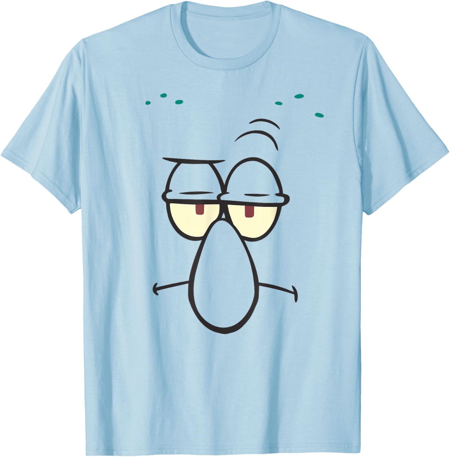 Spongebob Squarepants Halloween Squidward Big Face Costume T-Shirt - T-Shirt | Light Blue