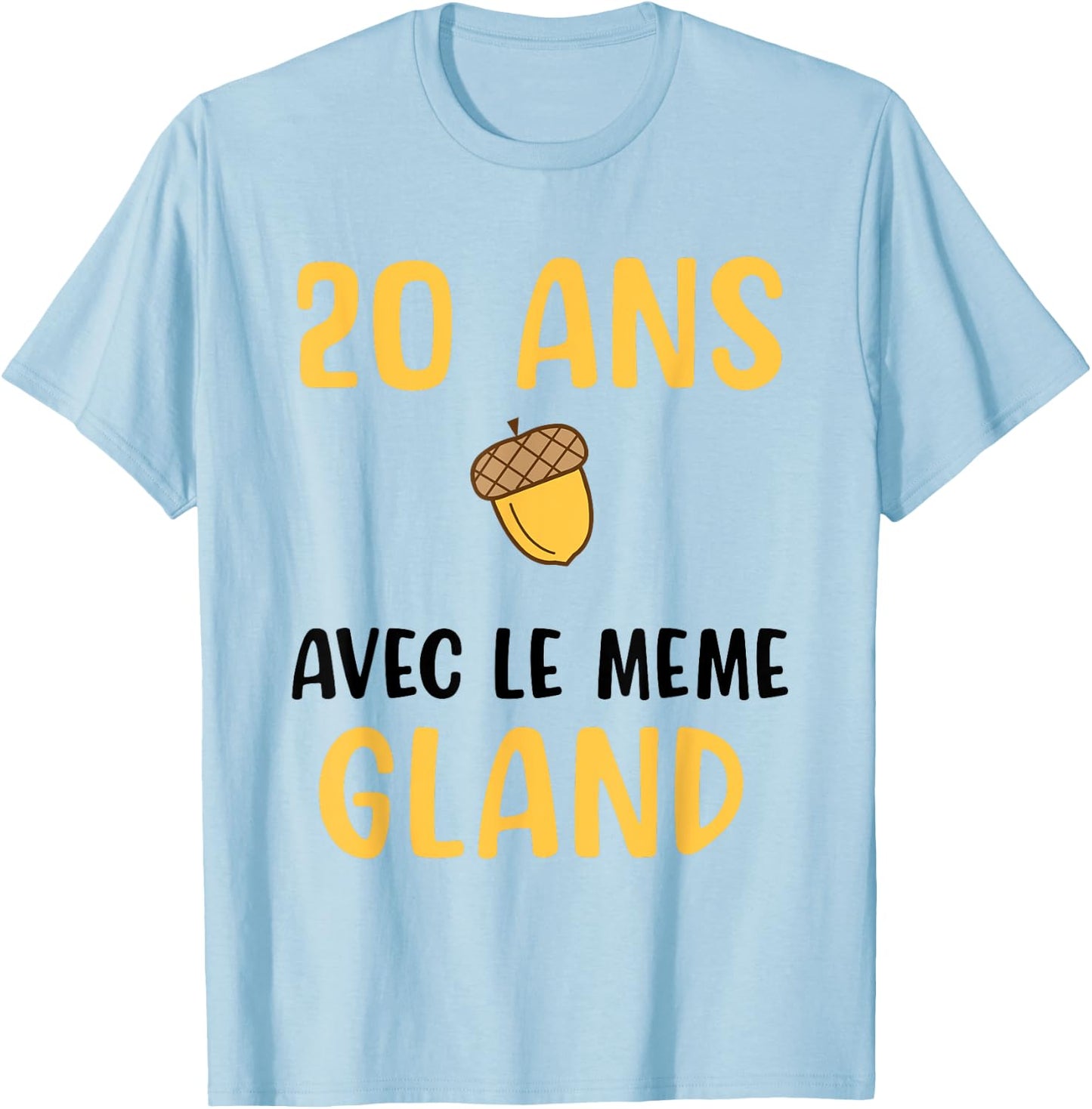 Couple Wedding Anniversary 20 Years Funny Gift Funny T-Shirt - T-Shirt | Light Blue