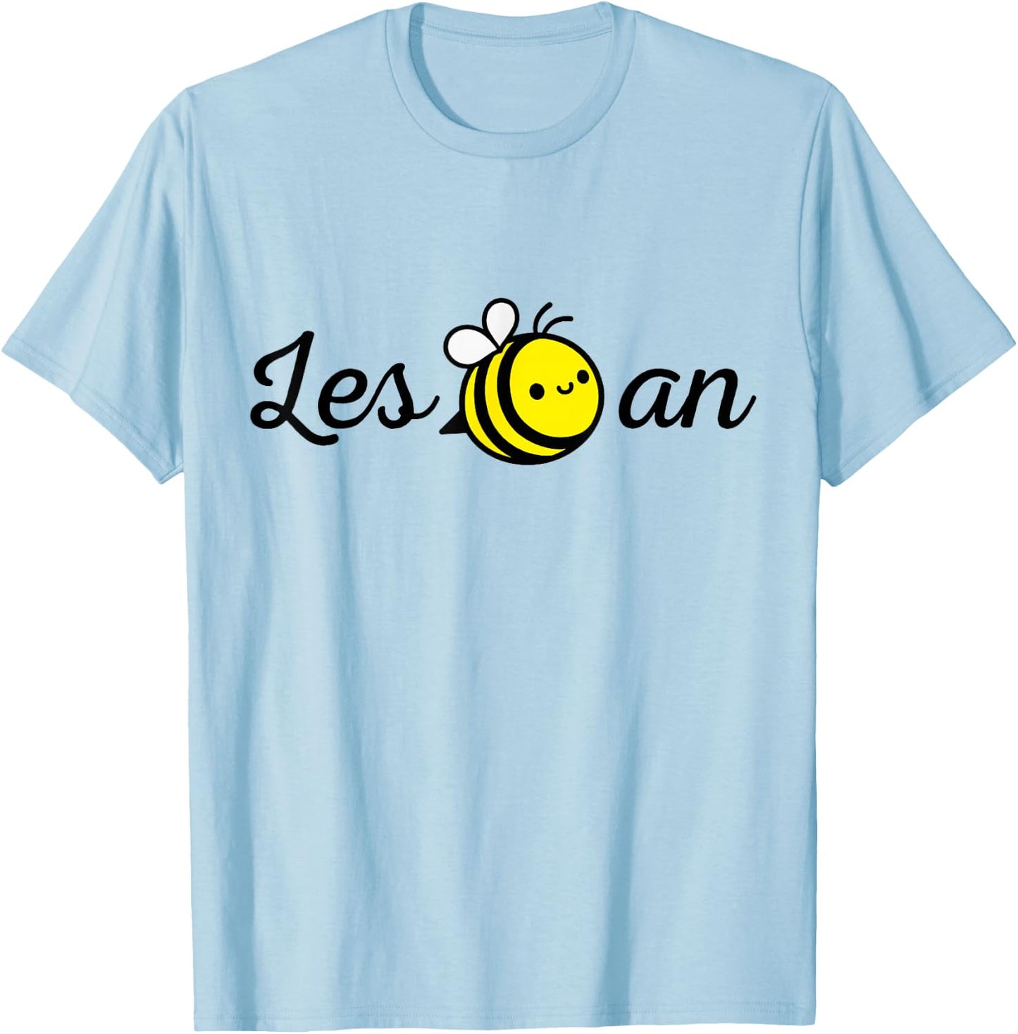Les Bee An Funny Lesbian LGBTQ Pride T-Shirt - T-Shirt | Light Blue