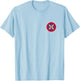 Derafsh Kaviani Lotus Flower Iranian History Flag Badge , gray T-Shirt - T-Shirt | Light Blue