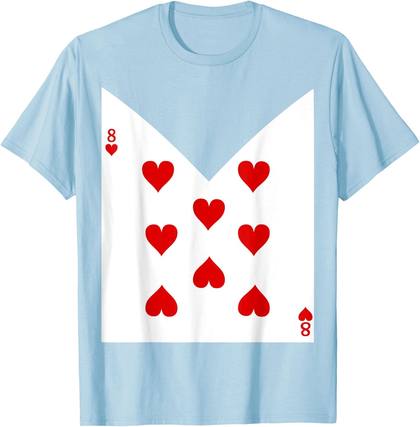 Original Halloween Playing Card Costume Alice In Wonderland T-Shirt - T-Shirt | Light Blue