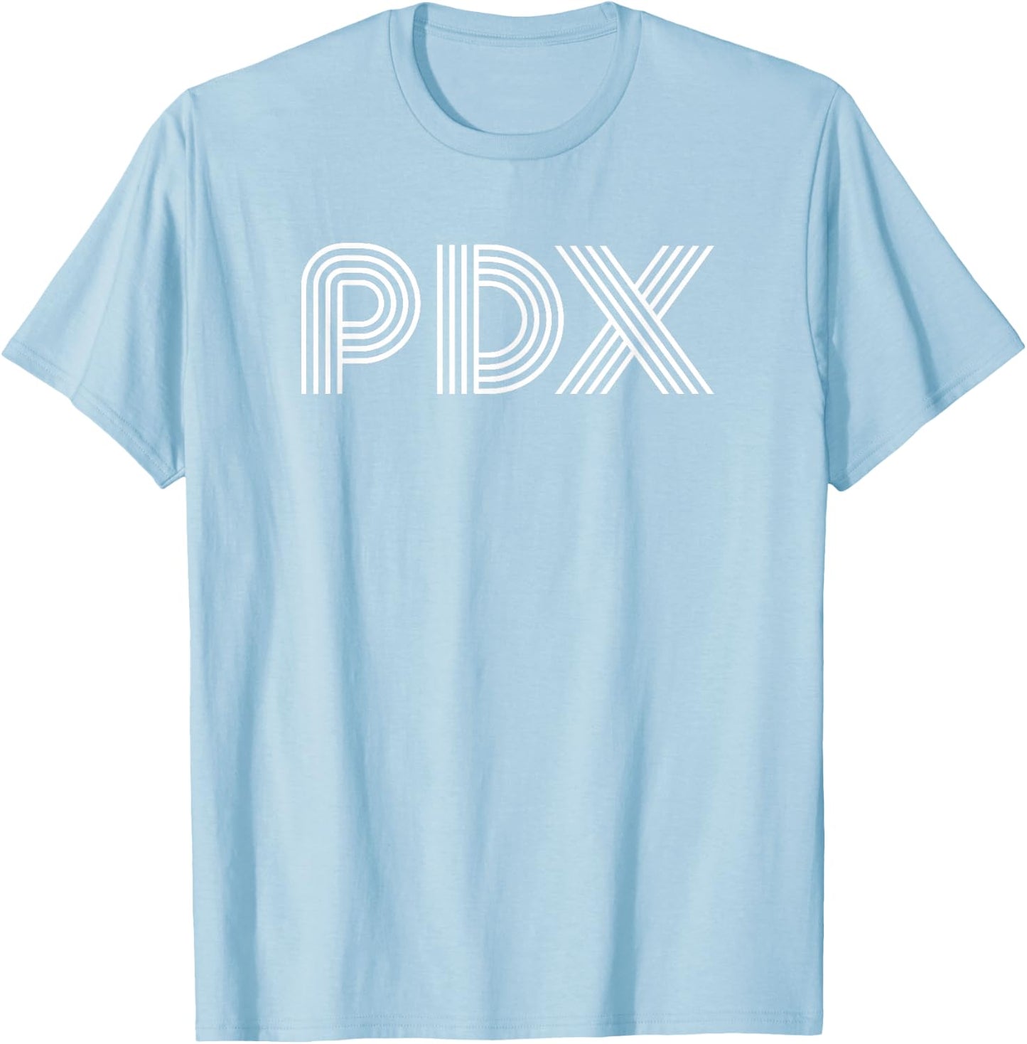 Adults/ -Kids Green Small Retro Short Sleeve T-Shirt - T-Shirt | Light Blue