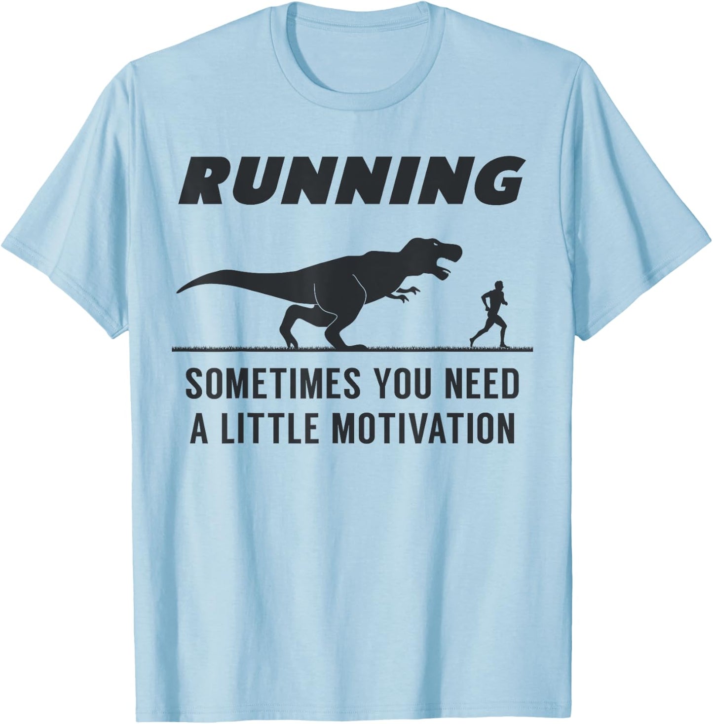Funny Running Lover Fitness Gym Workout Shirt Gift Men Women T-Shirt - T-Shirt | Light Blue