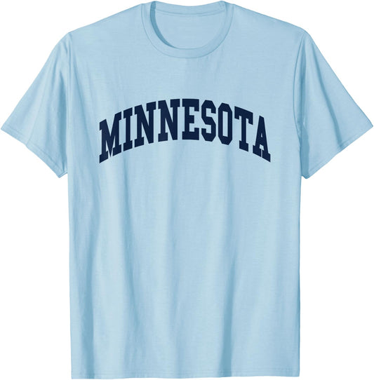 Minnesota - Throwback Design - Classic T-Shirt - T-Shirt | Light Blue