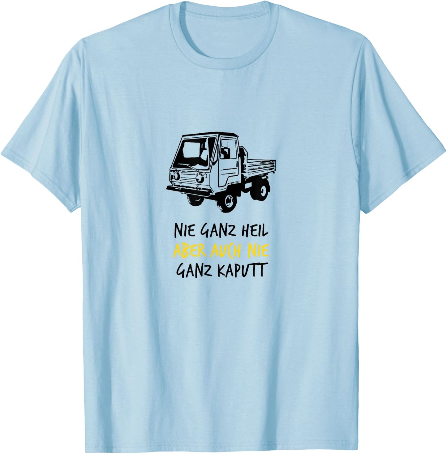 Multicar IFA DDR East German Commercial Vehicle M22 M25 M26 Dumper , gray T-Shirt - T-Shirt | Light Blue