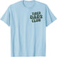 (2 Sides) Tired Dads Club Car Race Track On Dad Father's Day T-Shirt - T-Shirt | Light Blue