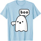 Thumbs Down Ghost Screaming Boo Disapproval Ghost halloween T-Shirt - T-Shirt | Light Blue
