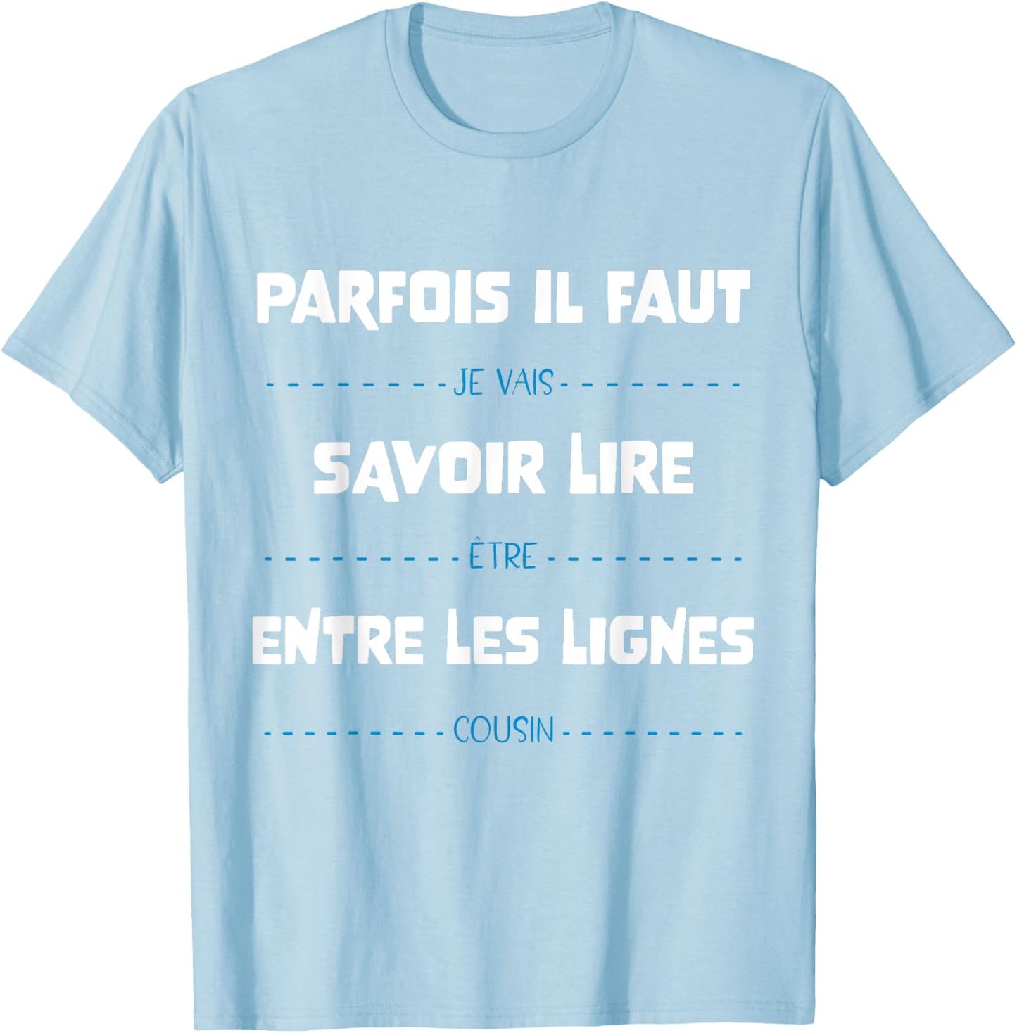 Futur Cousin Annonce Grossesse Bébé Humour Enfant , Blue, S T-Shirt - T-Shirt | Light Blue