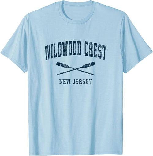 Wildwood Crest New Jersey Vintage Nautical Paddles Sports Oa