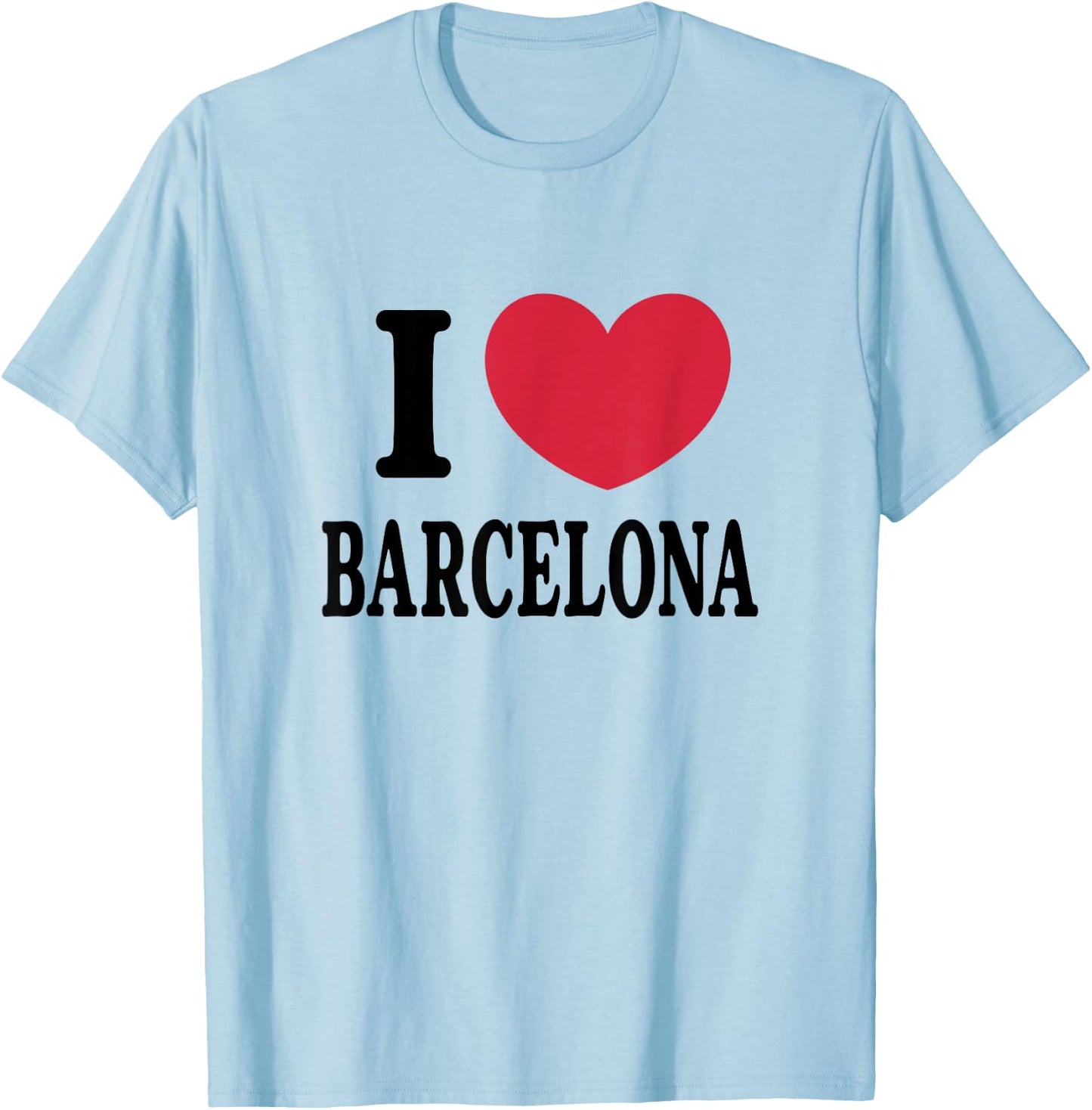 I Love Barcelona , white, S T-Shirt - T-Shirt | Light Blue