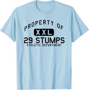 Property of 29 Stumps Athletic Department Twentynine Palms T-Shirt - T-Shirt | Light Blue