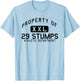 Property of 29 Stumps Athletic Department Twentynine Palms T-Shirt - T-Shirt | Light Blue
