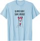 Funny Llama Wine Llama Have Some Merlot Graphic T-Shirt - T-Shirt | Light Blue