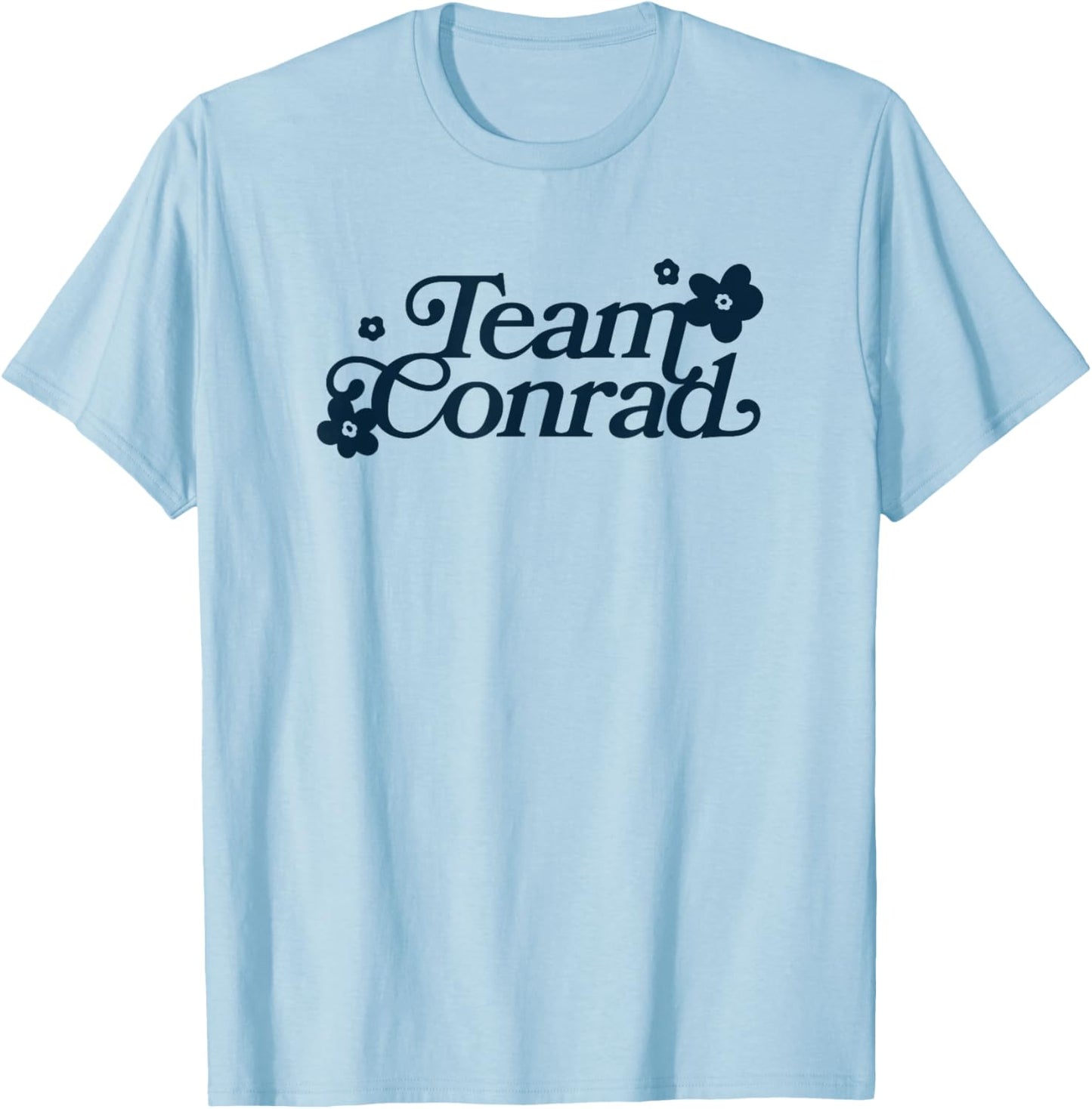 Team Conrad Floral The Summer I Was Pretty, White T-Shirt - T-Shirt | Light Blue